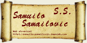 Samuilo Samailović vizit kartica